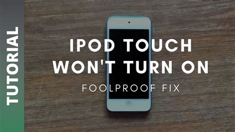 ipod will not turn on.